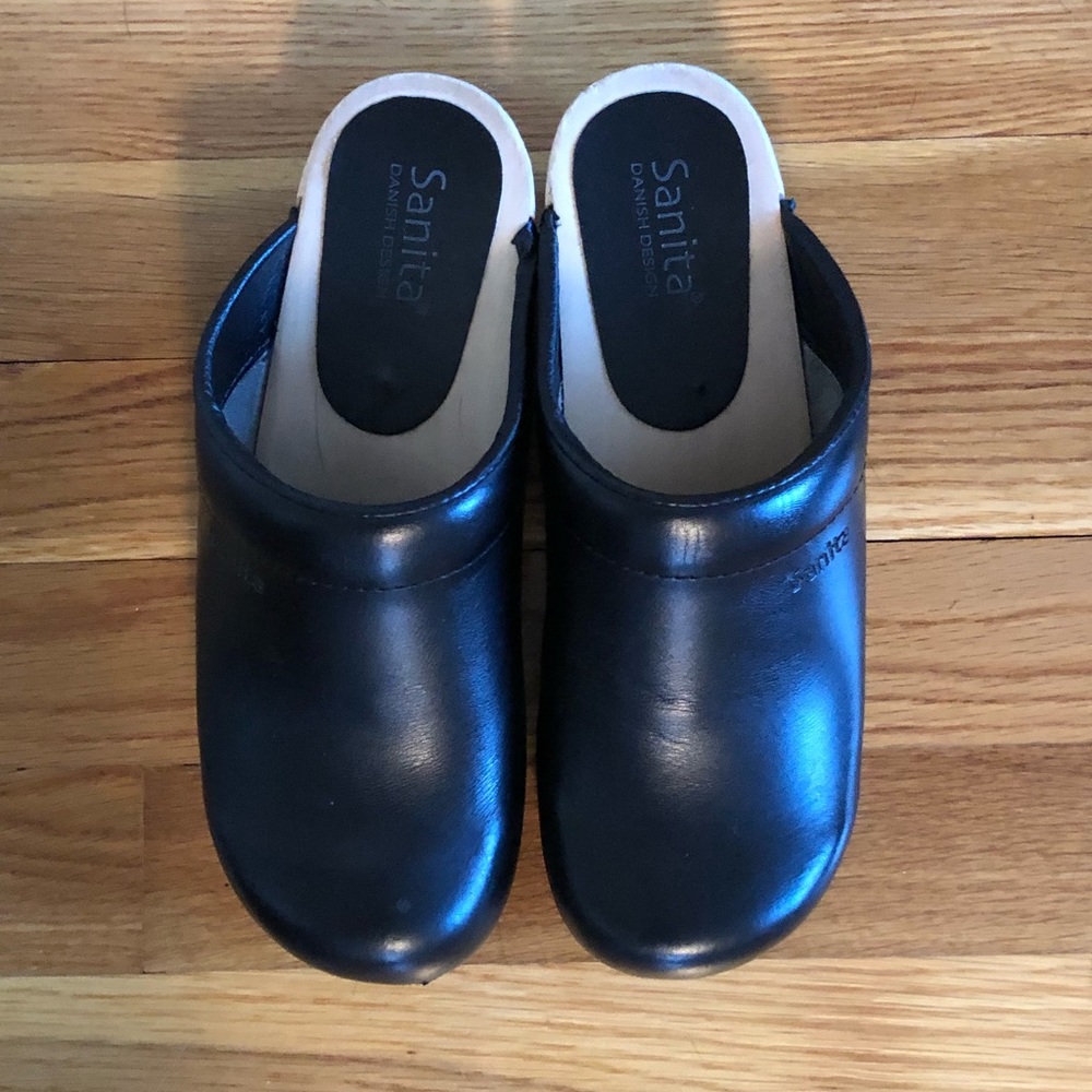 SANITA Nova Danish Open Back Wood Heel Clogs - Picture 8 of 8